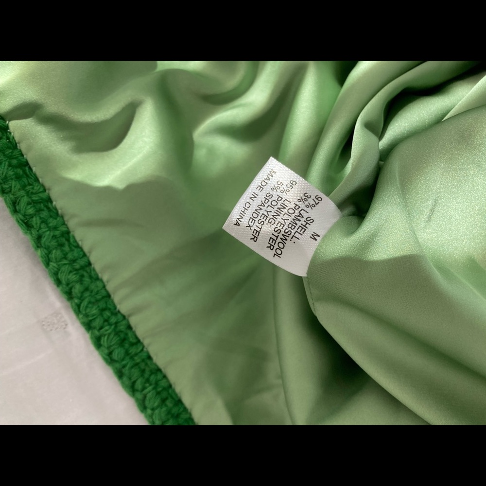 Green/blue/white Frances Valentine sweater